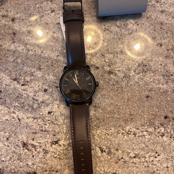 Fossil Other - Fossil Copeland 42mm Three-Hand Brown Leather Watch
